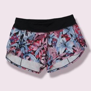 EUC Size 6 Lululemon Lish Lillies Multi Speed Up Shorts